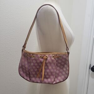 Dooney & Bourke Aubergine Tassel  Shoulder Bag